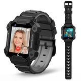 Kinder 4G GPS WIFI Smartwatch Telefon , Kinder HD Touchscreen Handy Uhr für Kind mit Anti-Verlorener GPS W-lan LBS Ortung Tracker, MP3, Videoanruf, SOS, Voice Chat, MP3, Pedometer, APP Verwaltung