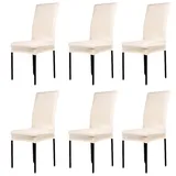 Sunnykud Universal Stretch Stuhlhussen 4er 6er Set Elastische Moderne Beschützer Stuhlbezug Stretch-Stuhlhusse bi-elastische Passform