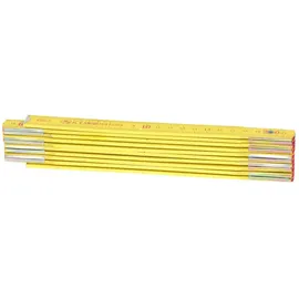 KS Tools Holz-Gliedermaßstab, gelb, 2m