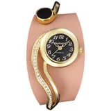 Spangenuhr Damen – Elegante Damenuhr | Damen Uhr | Damen Uhren | Damen Armbanduhr | Frauen Uhren | Damenuhr Gold | Uhr Damen Gold | Goldene Uhr Damen | Damen Uhr Gold | Uhr Gold Damen (Gold-Schwarz)