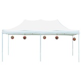 TOOLPORT Faltpavillon Economy 3 x 6 m ohne Seitenteile weiß 581849