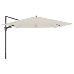 doppler Pendelschirm myZONE 280 x 280, Aluminium Anthrazit / 100 % Polyester 180 g/m2 Natur