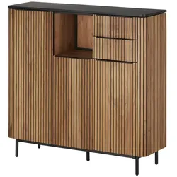 Highboard  Amsterdam , holzfarben , Maße (cm): B: 130 H: 125 T: 42