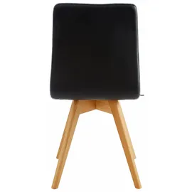 Guido Maria Kretschmer Home & Living Esszimmerstuhl "Dalea", schwarz (schwarz, grau, eichefarben), B:45cm H:91cm T:55cm, Kunstleder;weicher Webstoff mit feiner Struktur aus 100% Polyester, GUIDO MARIA KRETSCHMER HOME & LIVING, Stühle, Esszimmerstuhl, im 2er, 4er oder 6er-Set, Küchenstuhl