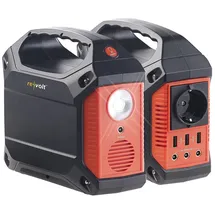 Revolt Powerstation mit 60-W-Modul, 155 Wh, 230 V, 12 V, USB, 180 Watt
