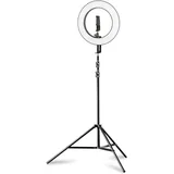 Walimex pro LED Ringleuchte 380 Ringlicht Dauerlicht, Schwarz