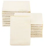 ZOLLNER Waschhandschuh Handtuchset 16 x 22 cm gelb 20-tlg.