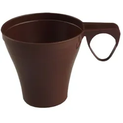 1200 Espressotasse 8 cl Polystyrol braun - Einweg