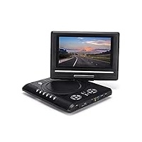 Fdit Tragbarer 6,8-Zoll- / 8,5-Zoll-DVD-Player mit Großem HD-LCD-Bildschirm, 270° Schwenkbarer Mobiler DVD-Player mit Fernbedienung und Gamepad, Unterstützt Analoge TV-Funktion, PAL, NTSC(8,5")