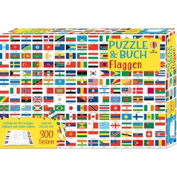 Usborne Publishing Puzzle & Buch: Flaggen (300 Teile)