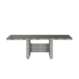 Möbel Kraft Padua Gartentisch 100 x 75,5 cm grau