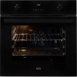 AEG Pyrolyse Backofen Serie 6000 »BPE53516AB«, Pyrolyse-Selbstreinigung, Heißluftsystem, Pizza- und Grillstufe, 76556813-0 schwarz