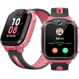 imoo Watch Phone Z1 Kinder-Smartwatch, 4G Kinder-Smartwatch-Telefon mit langanhaltendem Video-und Telefonanruf, Kinder-GPS-Uhr mit Echtzeit-Ortung und Wasserdichtigkeit IPX8 (Rosa)