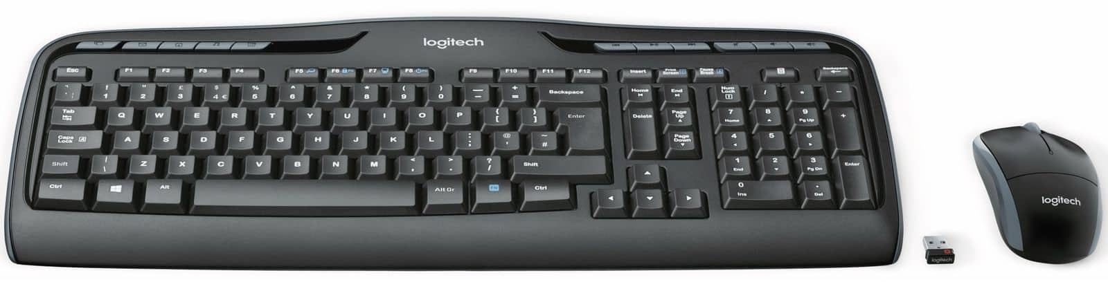 LOGITECH Desktop-Set Tastatur und Maus MK330, Wireless