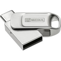 MyMedia MyDual 32GB, USB-A 2.0/USB-C 2.0 OTG Stick Typ A-C, My Dual Silber