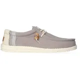 Hey Dude Wally Linen Natuirally Damen Schnürschuhe in Grau, 43 EU