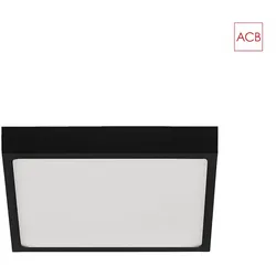 ACB LED Deckenleuchte ROKU 3436/19, 18W, 4000K, 1450lm, IP20, schwarz ACB-P3436310N