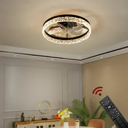 Eurotondisplay Deckenventilator mit LED Beleuchtung Deckenlampe Ventilator D3304 Ø 50cm mit Fernbedienung Lichtfarbe/Helligkeit einstellbar