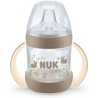 NUK Trinklernflasche for Nature, braun, ab 6.Monat, 150ml,