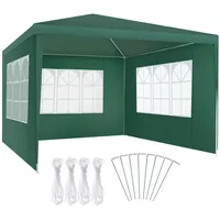 Tectake tectake® Pavillon, 3 x 3 m, im Stecksystem,