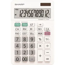 Sharp Tischrechner EL-334W weiß