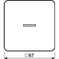 JUNG HOME Taster 1fach BTCD17101WW, Automatisierung