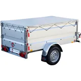 STEMA PKW-Anhänger Basic 750 Kippsdeichsel, max. 586 kg, 2-tlg., inkl. Bordwandaufsatz silberfarben