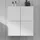 Duravit L-Cube Halbhochschrank 70 x 80 x 24,3 cm Weiß