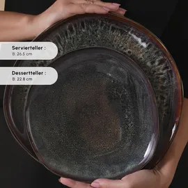 KARACA Earth Collection Galactic Tafelservice 55-tlg. schwarz