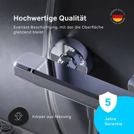 AM.PM Duschthermostat Chrom Brausethermostat Duscharmatur Dusche Armatur Thermostat Mischbatterie Temperatureinstellung Durchflusseinstellung 38°C
