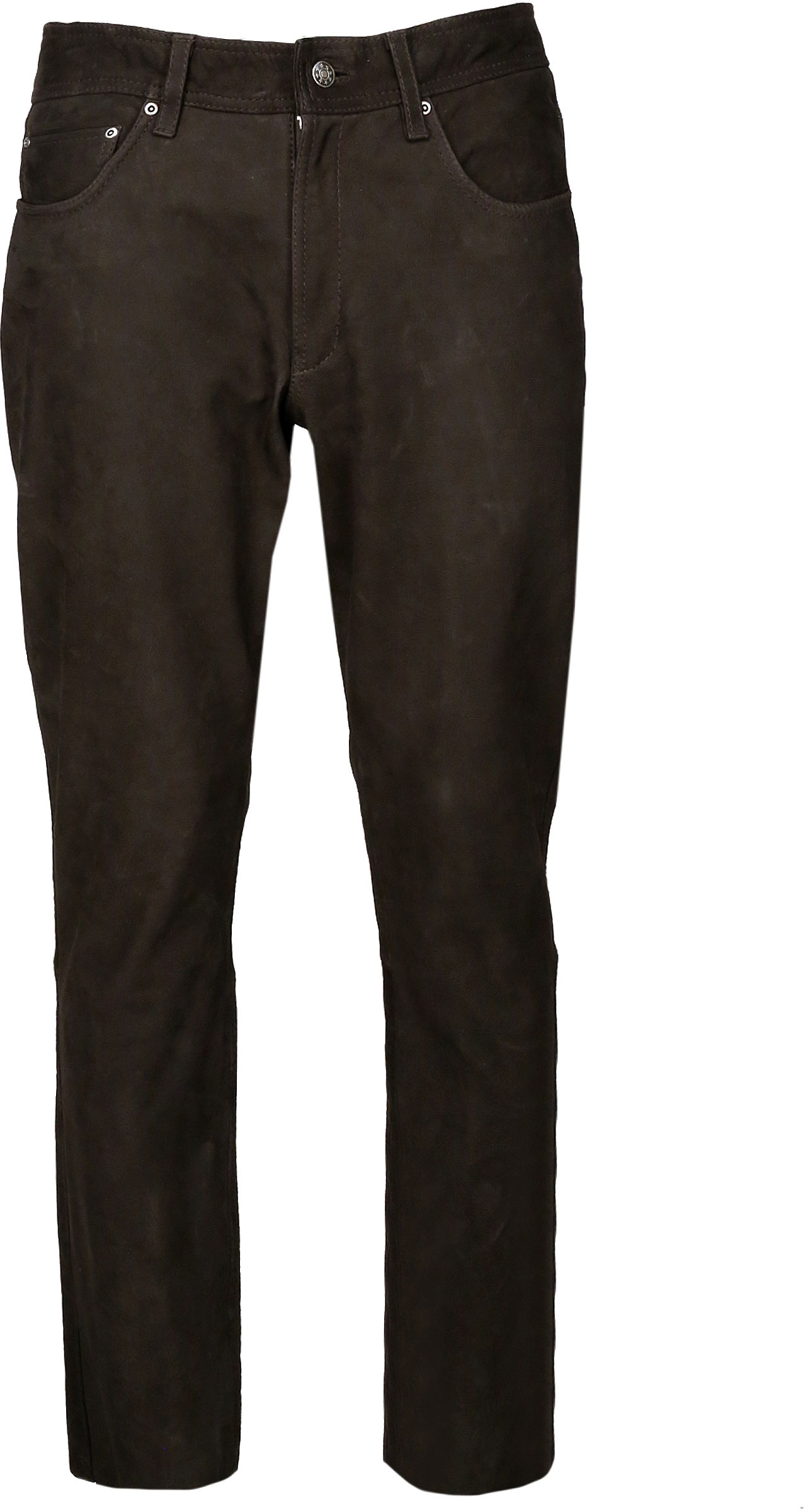 JCC Phill, pantalon en cuir - Marron Foncé - 50