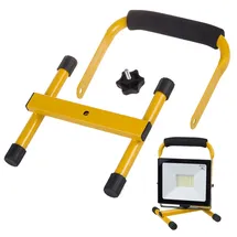 Maclean Brackets Baustrahlerstativ Stahl gelb