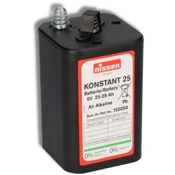 Nissen 4R25 Konstant 25 - 6V / 25-28Ah Luftsauerstoff - ohne Quecksilber und Cadmium