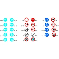 Verkehrszeichen 278-70 "Ende Höchstgeschwindigheit 70km/h", ø600mm