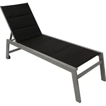 FRG Sonnenliege 200 x 70 x 30 cm Grau