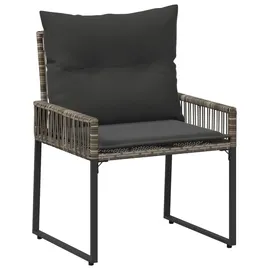 vidaXL Gartenmöbel Set 7-tlg. Grau/Dunkelgrau