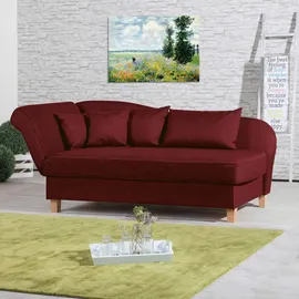 Max Winzer Recamiere mit Armteil links klappbar Selma - rot