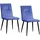 Hti-Living Esszimmerstuhl Salinas Samt blau 2er Set