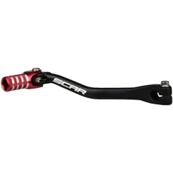 SCAR Schwarzer Gangwahlhebel/Gasgas-rote Spitze, schwarz