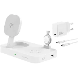 4smarts Qi2 Ladestation Trident mit MFi Fast Charger, weiß