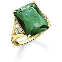 Thomas Sabo TR2339-971-6 Damenring Grüner Stein, 56/17,8