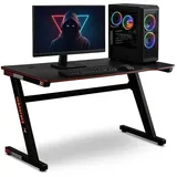 LACESTONE Schreibtisch Gaming Schwarz