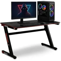 LACESTONE Schreibtisch Gaming Schwarz