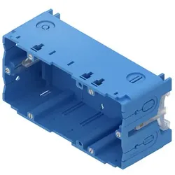1St. Geräteeinbaudose, doppelt, 71x142x50 mm, enzianblau KED265