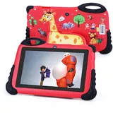 2024 Kinder Tablet,7 Zoll Android 13 1st Generation Kleinkind Tablets, hd 1024 * 600 Bildschirm Display, Iwawa vorinstalliert, Lern Tablet für Jungen Mädchen Rot