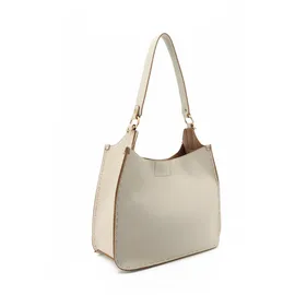 U.S. Polo Assn. Middleton Hobo Bag Shopper Polyurethan Beige/White