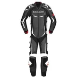 Spidi Track Wind Pro 1-Teiler Motorrad Lederkombi, schwarz-weiss, Größe 56