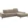 Home Affaire Ecksofa HOME AFFAIRE "Caluna", beige, B:269cm H:97cm T:174cm, Flachgewebe Mura: (100% Polyester);Luxus-Microfaser Vintageoptik (100% Polyester);Luxus-Mikrofaser (90% Polyester, 10% Polyamid), Sofas, Ecksofa, Inkl.