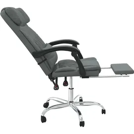 vidaXL Bürostuhl mit Massagefunktion Stoff Dunkelgrau