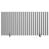 Sphero Design Akustikplatte als dekorative Schreibtisch-Trennwand grau 120 cm x 60 cm